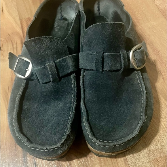 Birkenstock Buckley Blue Suede clogs Sz 39 (8) - Picture 8 of 13